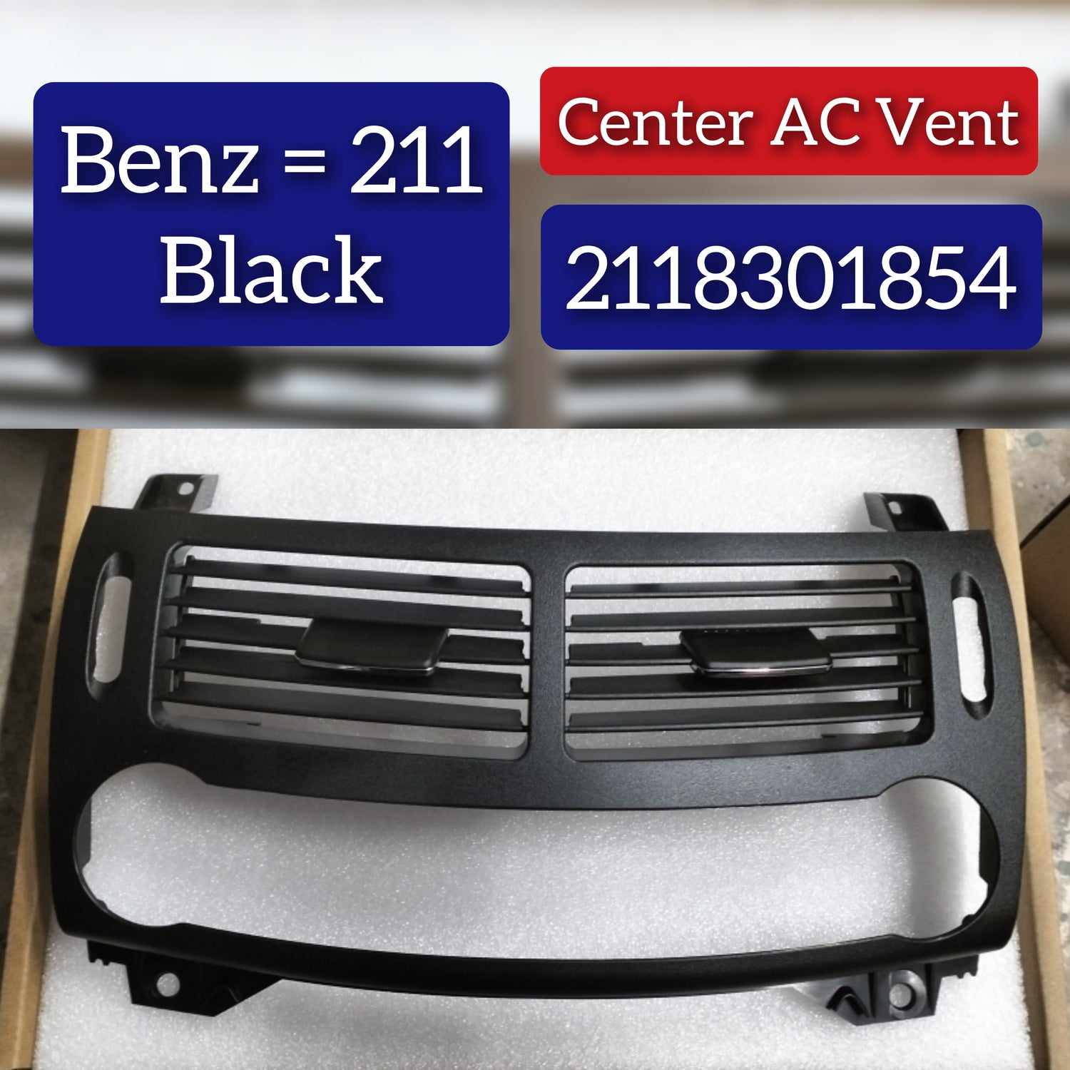 Ac Vent Grille Center 211830854 & Right & Left & Rear 2118310060 Compatible With MERCEDES BENZ E-CLASS W211 & CLS C219