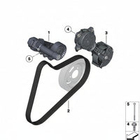 Belt Tensioner With Pulley 11287598833 11287598832 7598833 Compatible With MINI MINI (R56) & MINI CLUBMAN (R55) & MINI Coupe (R58) & MINI PACEMAN (R61)