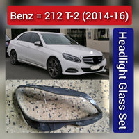 Front Headlight Glass Compatible With Mercedes Benz 212 T-2 (2014-2016)