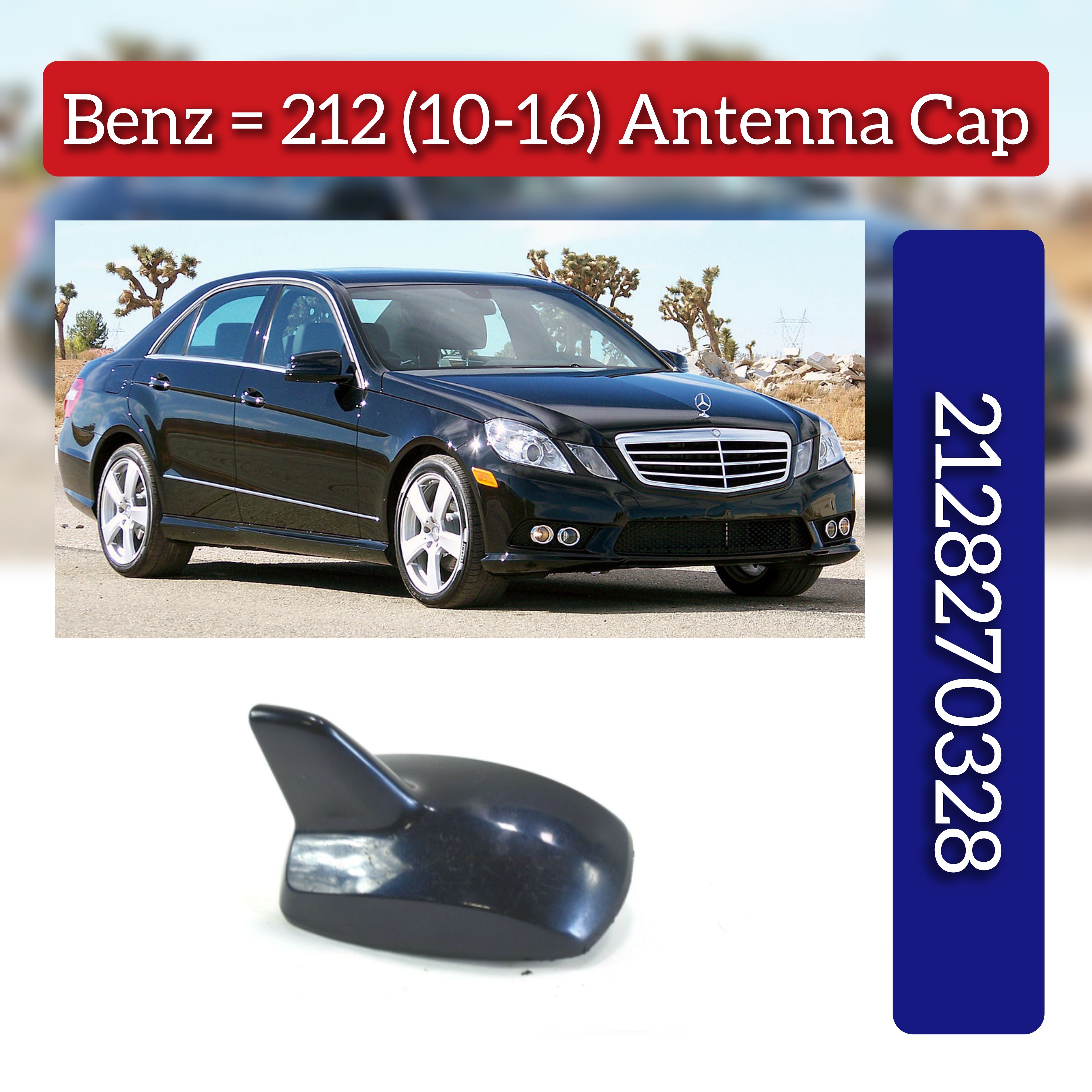 Roof Antenna 2128270328 Compatible With  MERCEDES BENZ E-CLASS W212 && S-CLASS W222