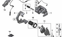 Rear Brake Pad Wear Sensor 34356778038 34356755267 Compatible With BMW 7 Series E65 E66 E67