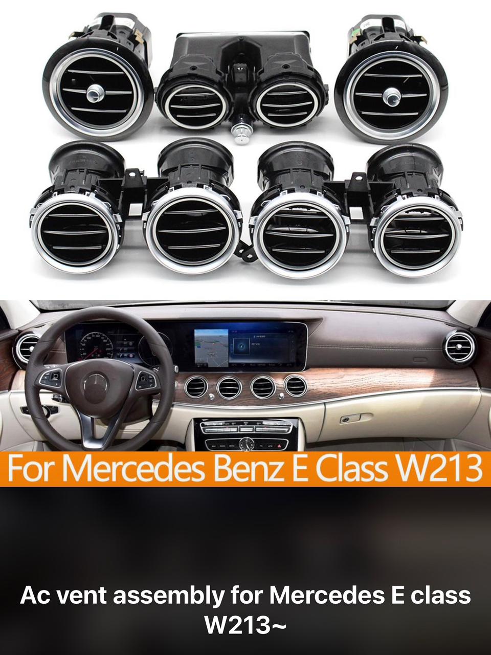 Ac Vent Grille Assembly Center Left & Center Right & Front Right & Front Left & Rear Compatible With MERCEDES BENZ E-CLASS W213