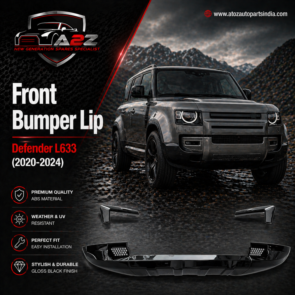 Front Bumper Lip (Set of 3) Compatible With Land Rover Defender L633 (2020-2024)
