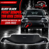 Glosy Black Front Bumper Tow Hook Cover LR093901 Compatible With Land Rover Range Rover Velar - L560 (2018-2023) Tag No.911