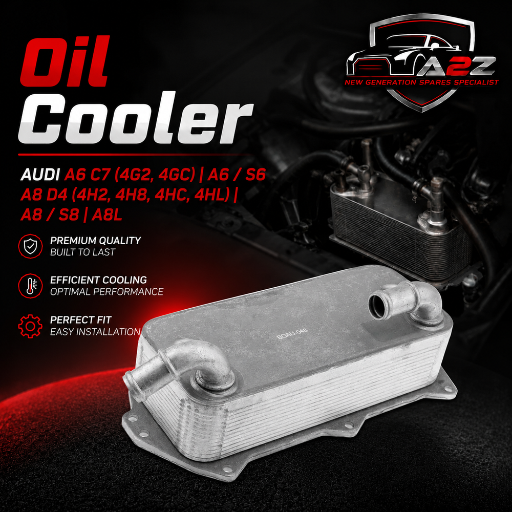Oil Cooler 079117015K 079117015M Compatible With AUDI A6 C7 (4G2, 4GC) | A6 / S6 A8 D4 (4H2, 4H8, 4HC, 4HL) | A8 / S8 | A8L