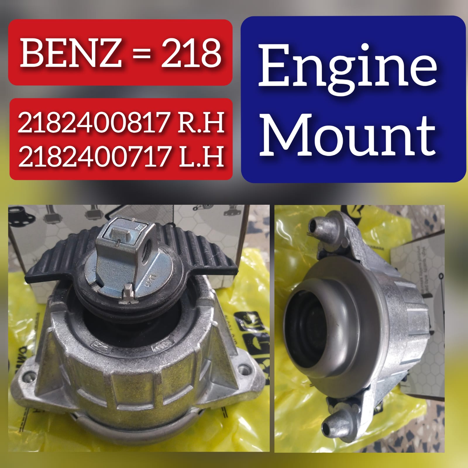 Engine Mounting Left 2182400717 Right 2182400817 Compatible With MERCEDES-BENZ CLS (C218)