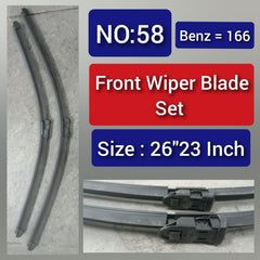 Front Wiper Blade Set (26'23 Inch) Compatible with MERCEDES BENZ W166 Tag-WBF-58