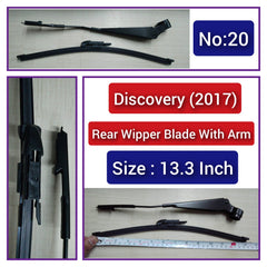 Rear Wiper Blade (13.3 Inch) With Arm Compatible with Land Rover Discovery 2017 Tag-WBR-20