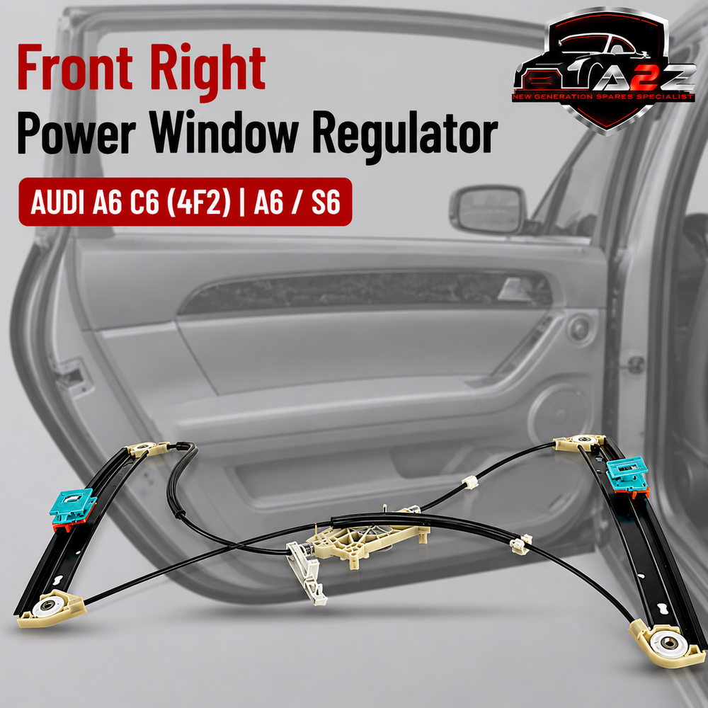 Front Right Power Window Regulator 4F0837462A Compatible with AUDI A6 C6 (4F2) | A6 / S6