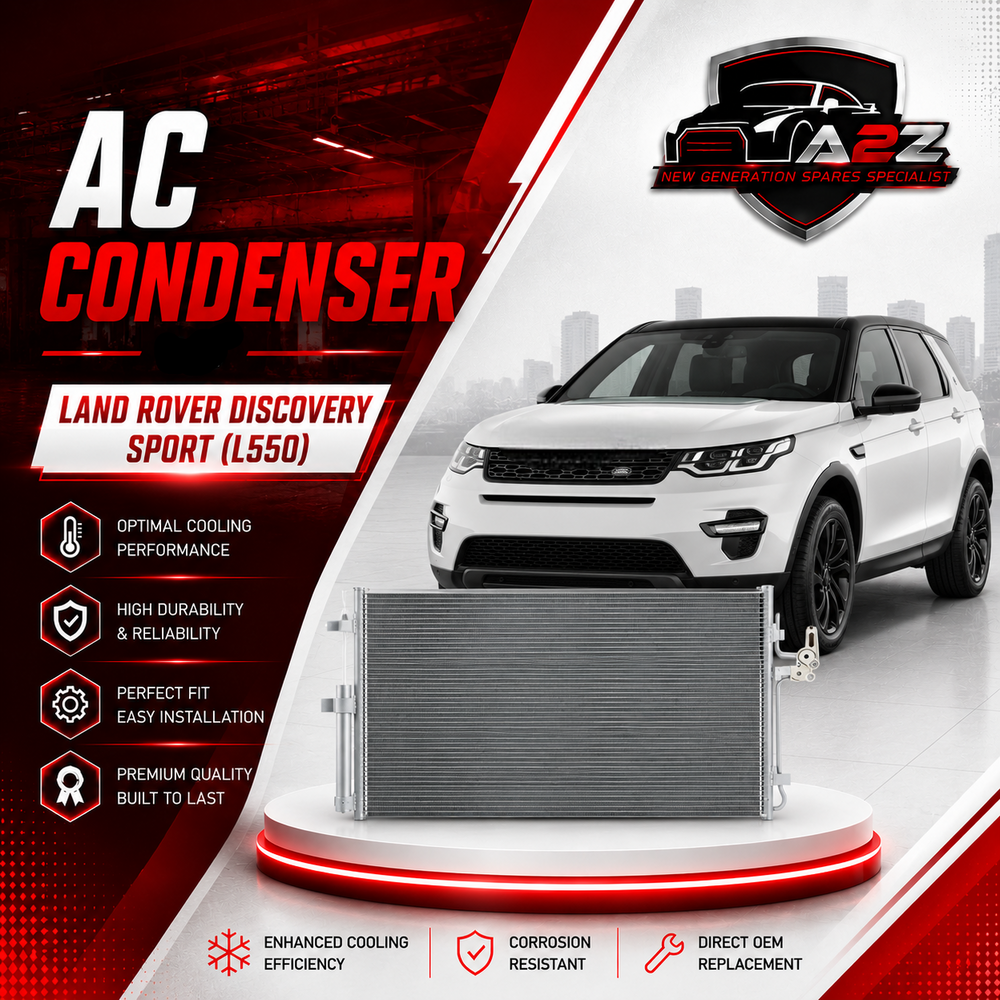 AC Condenser LR000566 LR023921 Compatible with LAND ROVER DISCOVERY SPORT (L550) & FREELANDER 2 (L359) | LR2 & RANGE ROVER EVOQUE (L538)