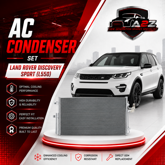 AC Condenser LR000566 LR023921 Compatible with LAND ROVER DISCOVERY SPORT (L550) & FREELANDER 2 (L359) | LR2 & RANGE ROVER EVOQUE (L538)