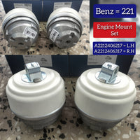 Engine Mounting Left A2212406217 Right A2212406317 Compatible With MERCEDES-BENZ E-Class W221