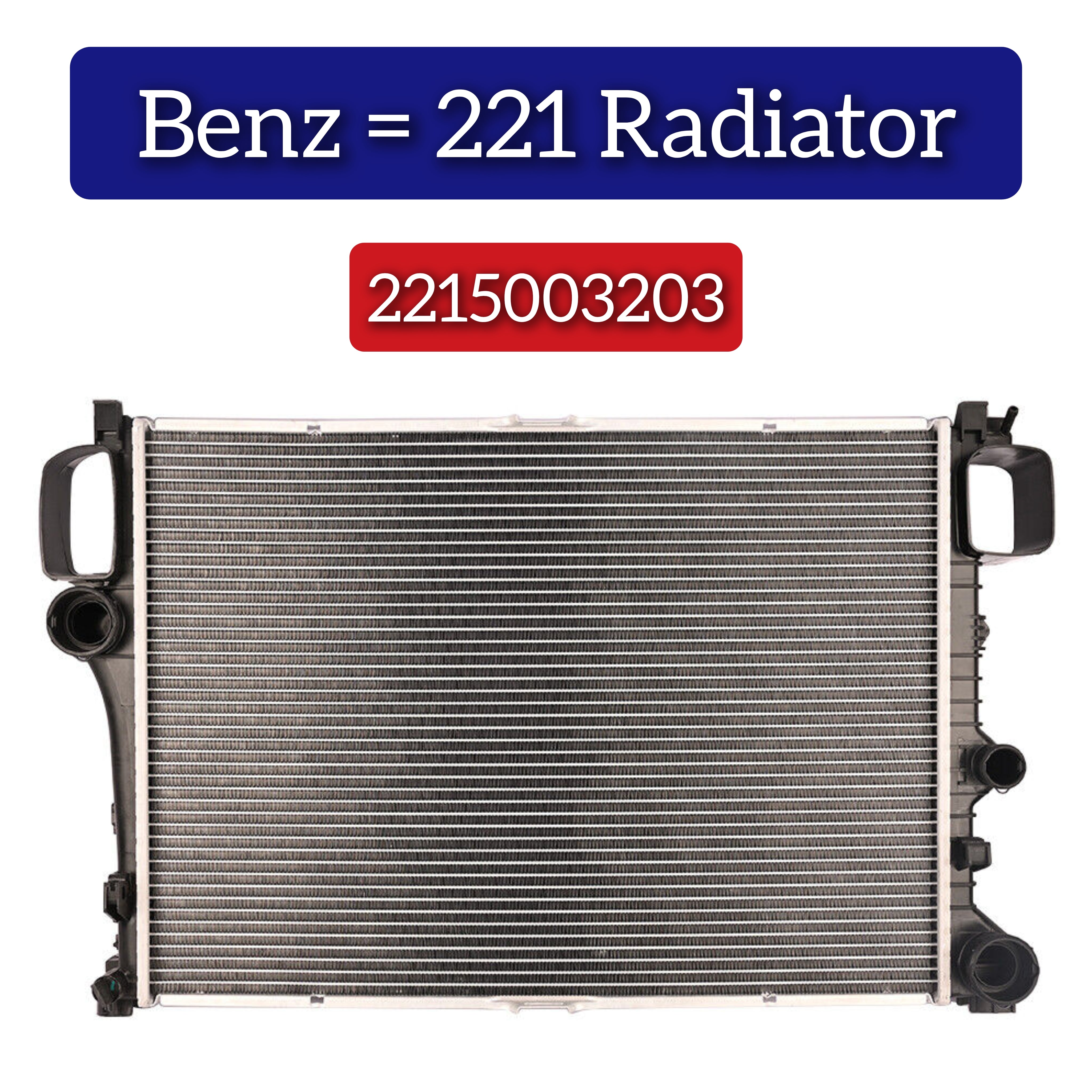 Intercooler Assy Radiator 2215003203 Compatible With MERCEDES-BENZ S-CLASS (W221, V221) & S-CLASS Coupe (C216) | CL-CLASS