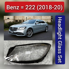 Front Headlight Glass Compatible with Mercedes-Benz S-CLASS W2222018 - 2020.