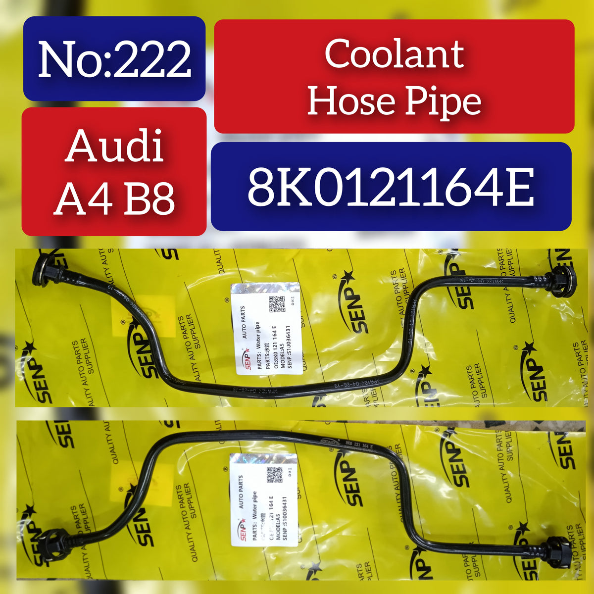 Coolant Hose Pipe 8K0121164E 80A121081S For AUDI A4 B8 Tag-H-222