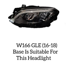 Headlight Base Compatible With Mercedes Benz W166 GLE (2015-2019) Tag No.116