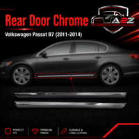 Rear Door Chrome Left 3AD854949 & Right 3AD854950 Compatible With Volkswagen Passat B7 (2011-2014) Tag No.162
