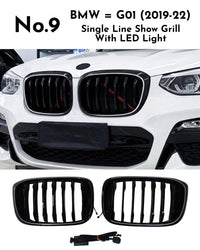 Single Line Show Grill With LED Light Compatible With BMW = G01(2019-2022) No.9