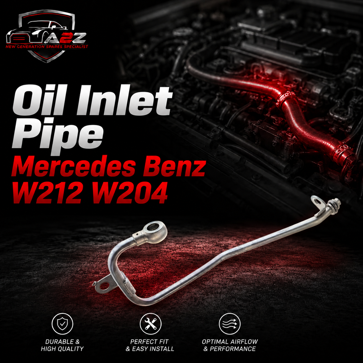 Oil Inlet Pipe 2710900477 2710900077 A2710900477 A2710900077 Compatible With Mercedes Benz W212 W204