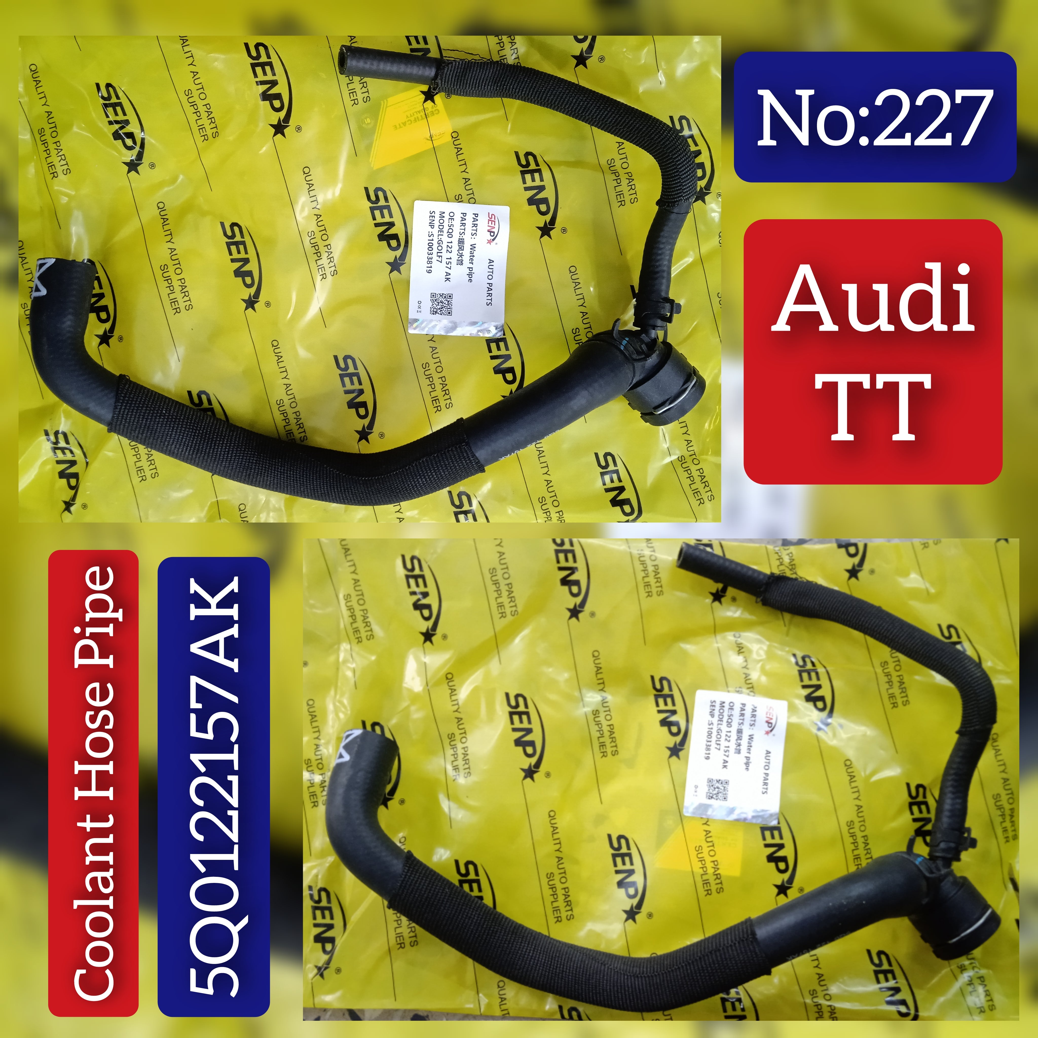 Coolant Hose Pipe 5Q0122157AK For AUDI TT Tag-H-227