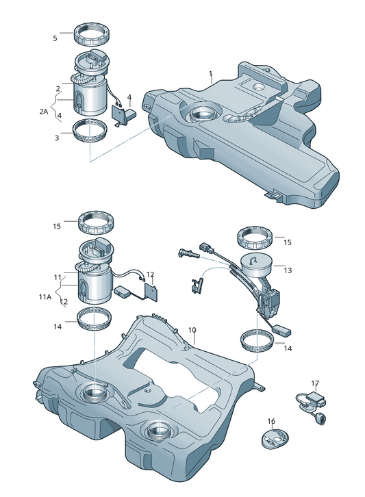 Fuel Pump 1K0919051BH 1K0919051AE 1K0919051AQ 1K0919051CL 1K0919051DB Compatible For AUDI A4 Tag-F-37