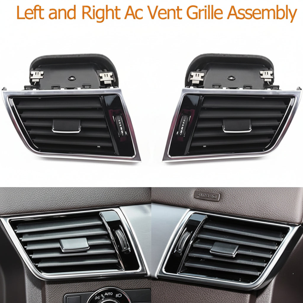 AC Vent Grille Assembly Left 1668309100 1668300154 & Right 1668309200 1668300254 Compatible With Mercedes Benz GLE W166 & GLS W166