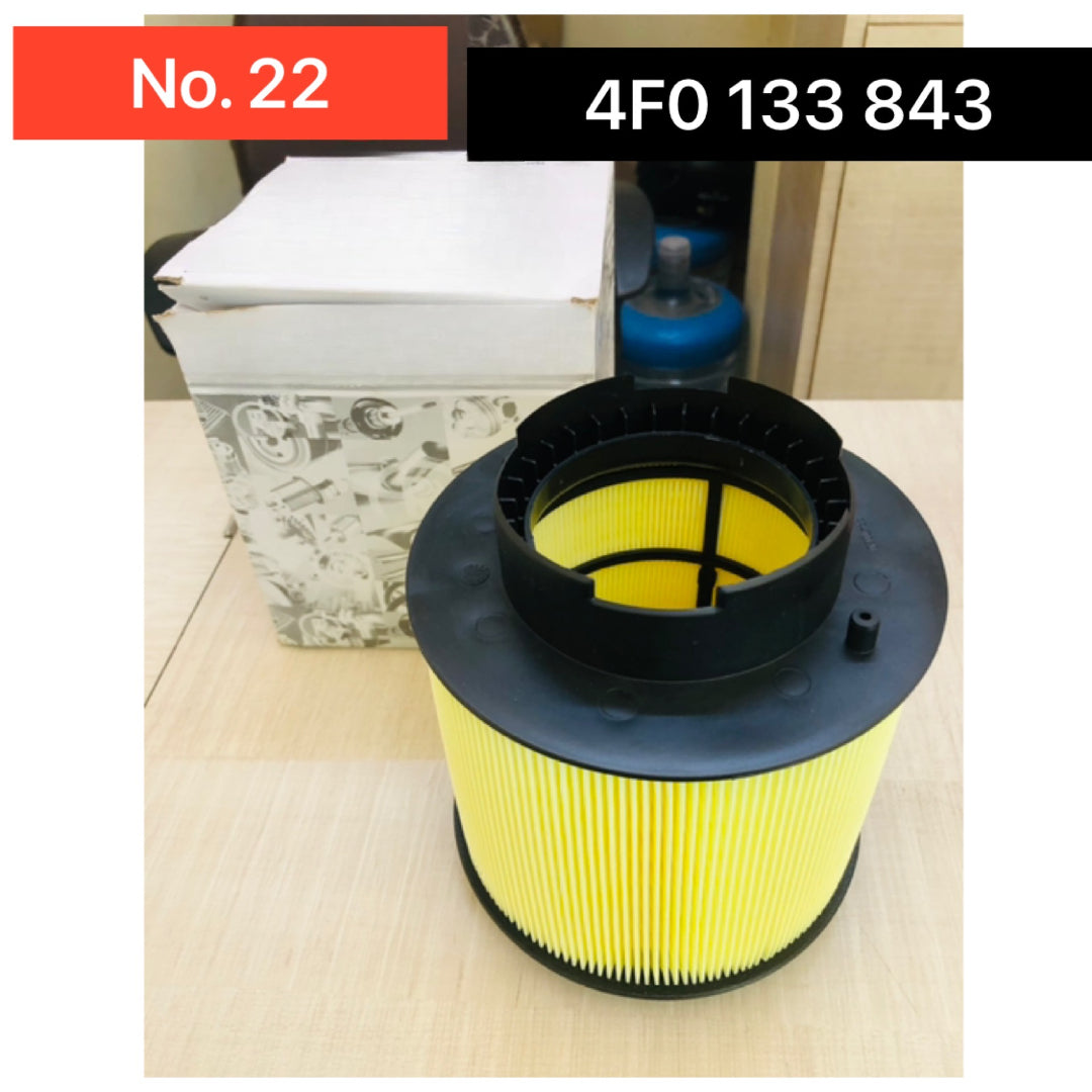 Air Filter 4F0133843 & E647L & LX1006/2D Compatible With AUDI A6 C6 (4F2) | A6 / S6Tag 22