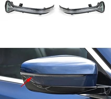 Dynamic Turn Signal LED Mirror Light Left 51167414649 & Right 51167414650 Compatible with BMW  5 Series G30 G31 G32 G38  & 7 Series G11 G12  Tag-MLB-55