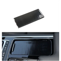 Black Central Console Drink Water Cup Holder Cover Shutter Roller Trim T2H3071-1 Compatible With JAGUAR XF & XJ & XJL