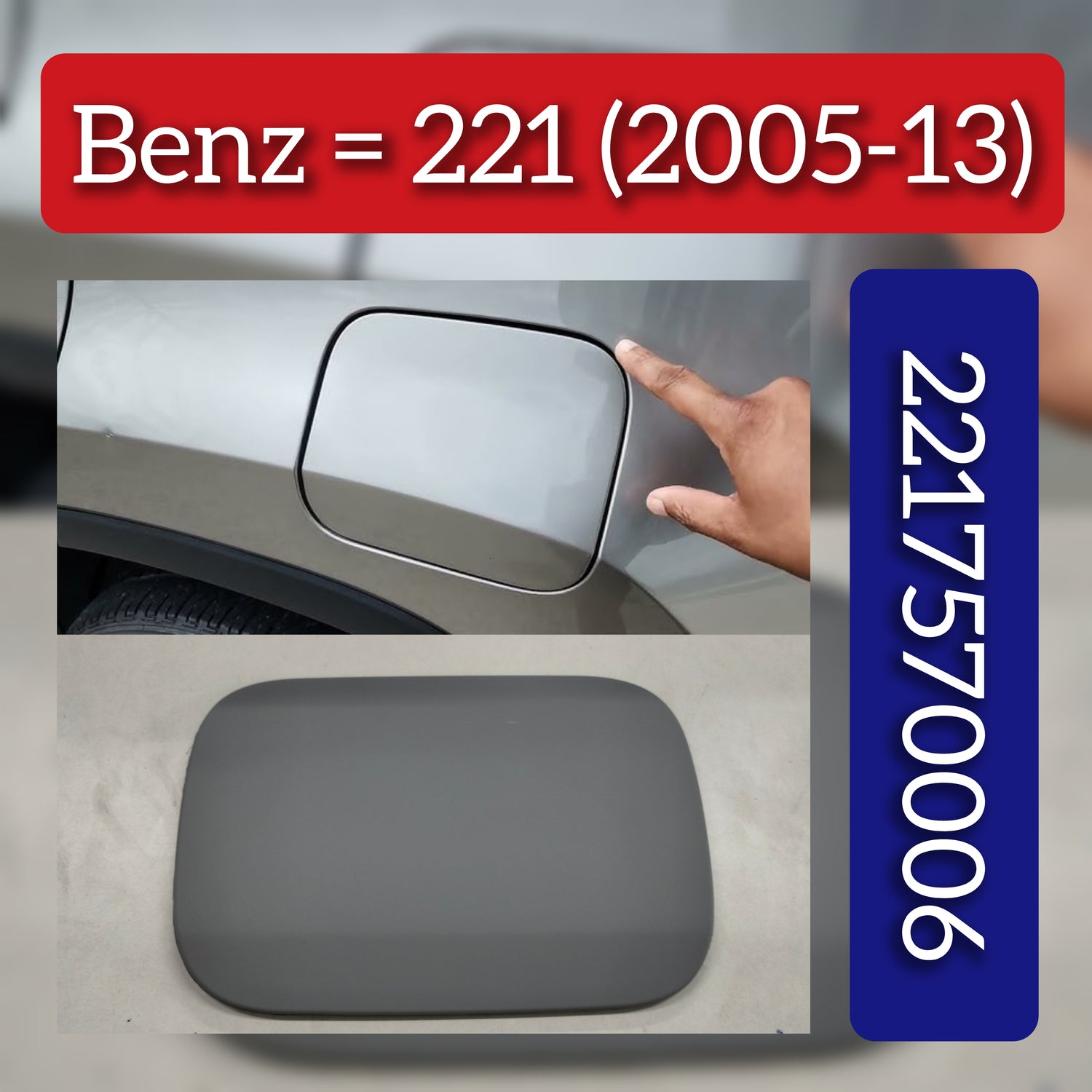 Fuel Tank Cap 2217570006 A2217570006 Compatible With MERZEDES BENZ S-CLASS W221 (2005-2013)
