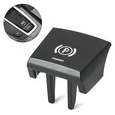Parking Brake Button Switch Cover Black 61316822518-2 Compatible with BMW 5 Series F10 & 6 Series F12 & X3 F25