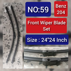 Front Wiper Blade Set (24'24 Inch) Compatible with MERCEDES BENZ C-CLASS W204 Tag-WBF-59