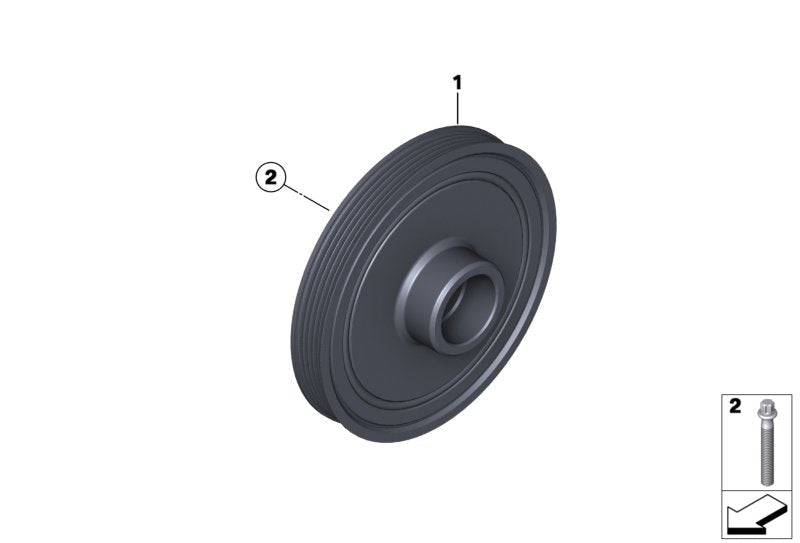 Crankshaft Pulley 11238477129 11238511320 Compatible With MINI MINI COUNTRYMAN (R60) Tag-CP-13