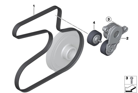 Belt Idler Pulley 11287823380 11287823374 11288511919 Compatible with  MINI (R56) & MINI CLUBMAN (R55)& MINI COUNTRYMAN (R60) & MINI Convertible (R57) & MINI Coupe (R58) & MINI PACEMAN (R61) & MINI Roadster (R59) Tag no : 9