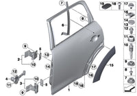 Rear Left Wheel Arch (EYEBROW ) 51779801885 Compatible With MINI COUNTRYMAN (R60) | Tag No.119