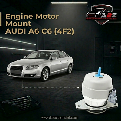 Engine Motor Mount With Sensor Set Left  4F0199379BL & Right 4F0199382BH Compatible With AUDI A6 C6 (4F2) | A6 / S6