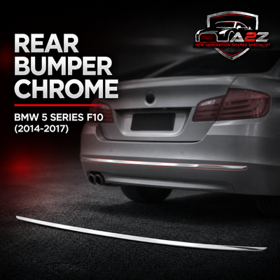 Rear Bumper Chrome 51127341672 Compatible With BMW 5 Series F10 (2014-2017) Tag No.62