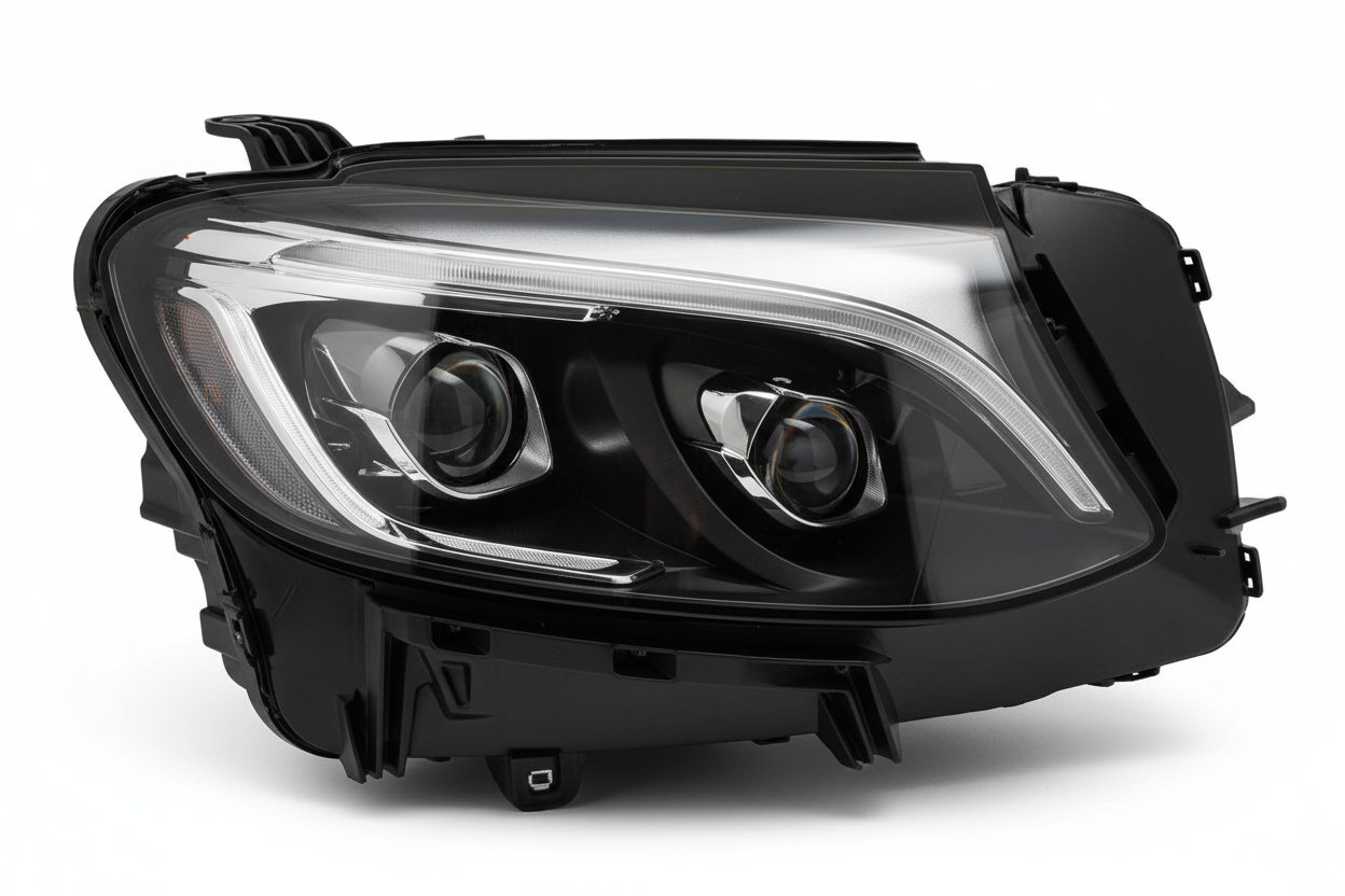 Headlight Headlamp Left A2539061501 & Right A2539061601 (DOUBLE LENS) (Without Blaster) Compatible With MERCEDES-BENZ GLC (W253) (2016-2019)