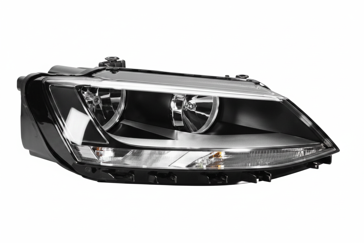 Headlight Headlamp Left Headlight Headlamp Left 1EL010395-11 & Right 1EL010395-21 (Without Blaster) Compatible With Volkswagen  Jetta MK6 (Helogen)