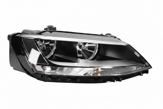 Headlight Headlamp Left Headlight Headlamp Left 1EL010395-11 & Right 1EL010395-21 (Without Blaster) Compatible With Volkswagen  Jetta MK6 (Helogen)