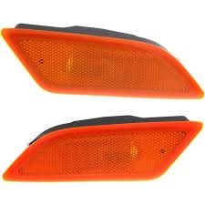 Front Bumper Turn Signal Indicator Light Left 2049067301 & Right 2049067401 Compatible with Mercedes Benz C-CLASS W204 2011-2014 Tag-FBL-16