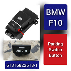 Parking Brake Button Switch Cover Black 61316822518-1 Compatible with BMW 5 Series F10  & 6 Series F12 & X3 F25