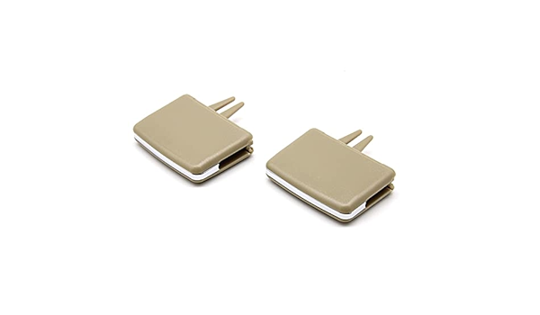 Rear Beige Air Conditioner Back Ac Vent Grille Outlet Tab Clip Slider Repair Kit 2048300354 Compatible With MERCEDES-BENZ C-CLASS (W204) & E-CLASS W212 (Set Of 2)