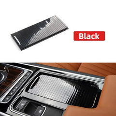 Black Central Console Drink Water Cup Holder Cover Shutter Roller Trim T2H3071-1 Compatible With JAGUAR XF & XJ & XJL