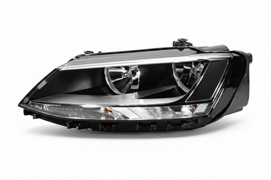 Headlight Headlamp Left Headlight Headlamp Left 1EL010395-11 & Right 1EL010395-21 (Without Blaster) Compatible With Volkswagen  Jetta MK6 (Helogen)