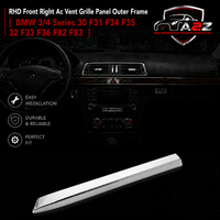 RHD Front Right Ac Vent Grille Panel Outer Frame 51459231228 Compatible with BMW  3/4 Series 30 F31 F34 F35 32 F33 F36 F82 F83