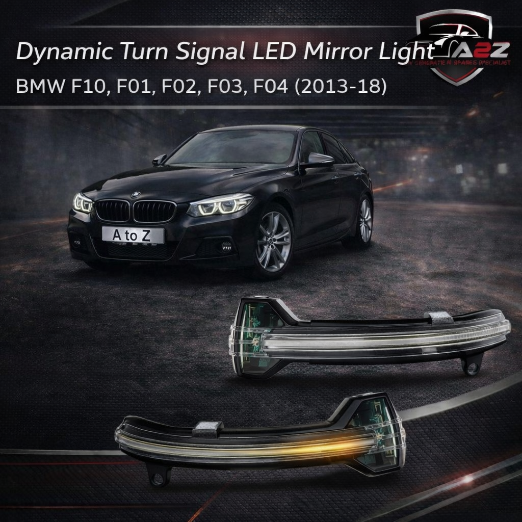 Dynamic Turn Signal LED Mirror Light Left 51167414649 & Right 51167414650 Compatible with BMW  5 Series G30 G31 G32 G38  & 7 Series G11 G12  Tag-MLB-55