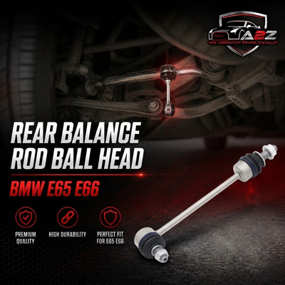 Rear Balance Rod Ball Head Left & Right 33506781539 33556753770 Compatible With BMW E65 E66