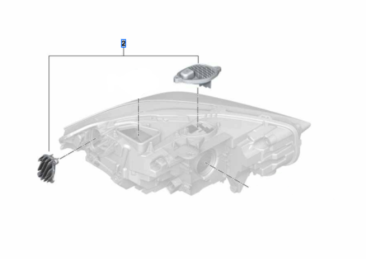 LED Headlight Daytime Running Light Module 63119448115  Compatible With BMW 2 Gran Coupe (F44)