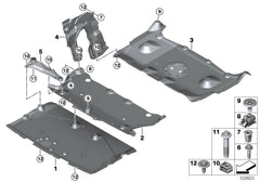 Gear Box Sheild 51759498262 Compatible With BMW G60/G70 Tag No.5